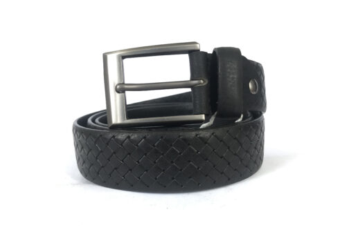 Black Leather Belt - Image 2