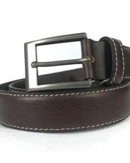 Dark Brown Leather Belt